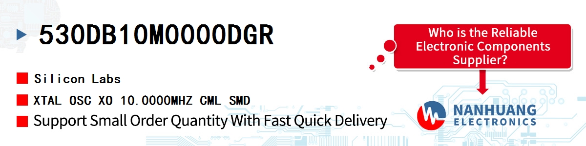 530DB10M0000DGR Silicon Labs XTAL OSC XO 10.0000MHZ CML SMD