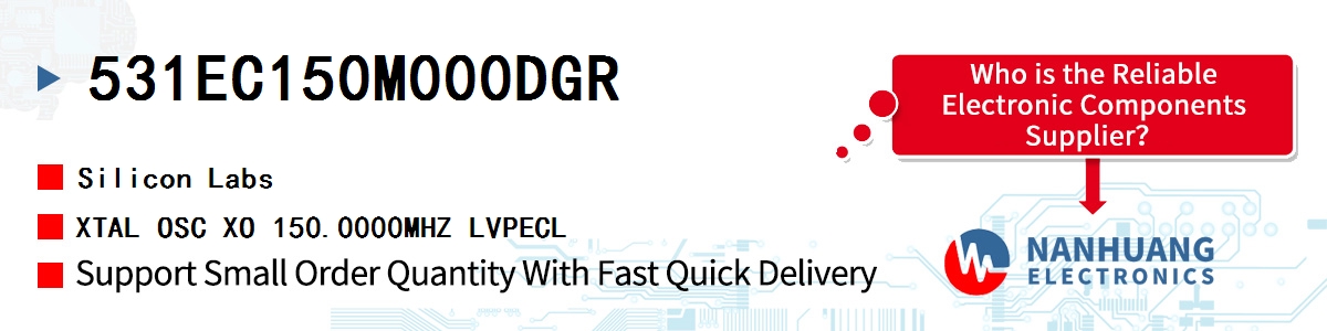 531EC150M000DGR Silicon Labs XTAL OSC XO 150.0000MHZ LVPECL