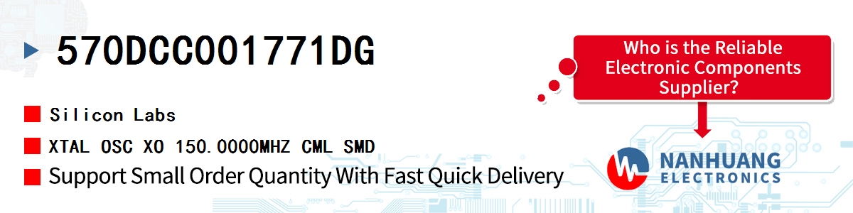 570DCC001771DG Silicon Labs XTAL OSC XO 150.0000MHZ CML SMD