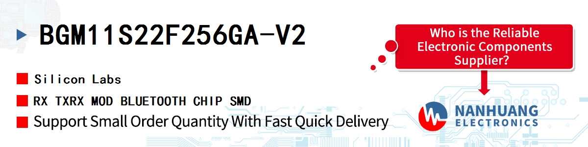 BGM11S22F256GA-V2 Silicon Labs RX TXRX MOD BLUETOOTH CHIP SMD