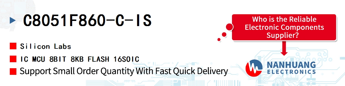 C8051F860-C-IS Silicon Labs IC MCU 8BIT 8KB FLASH 16SOIC