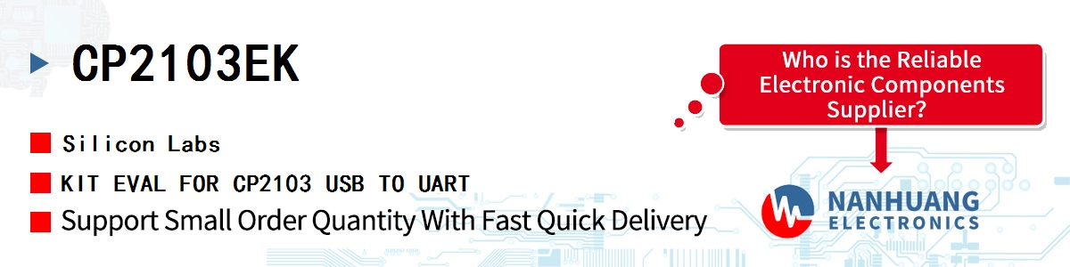 CP2103EK Silicon Labs KIT EVAL FOR CP2103 USB TO UART