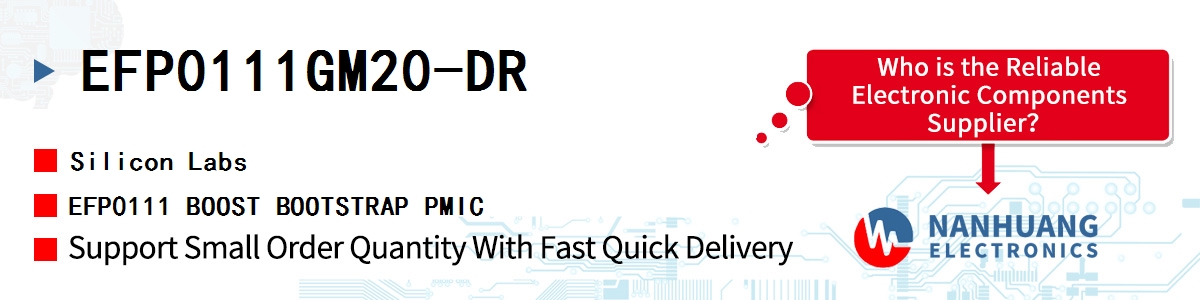 EFP0111GM20-DR Silicon Labs EFP0111 BOOST BOOTSTRAP PMIC