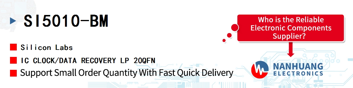 SI5010-BM Silicon Labs IC CLOCK/DATA RECOVERY LP 20QFN