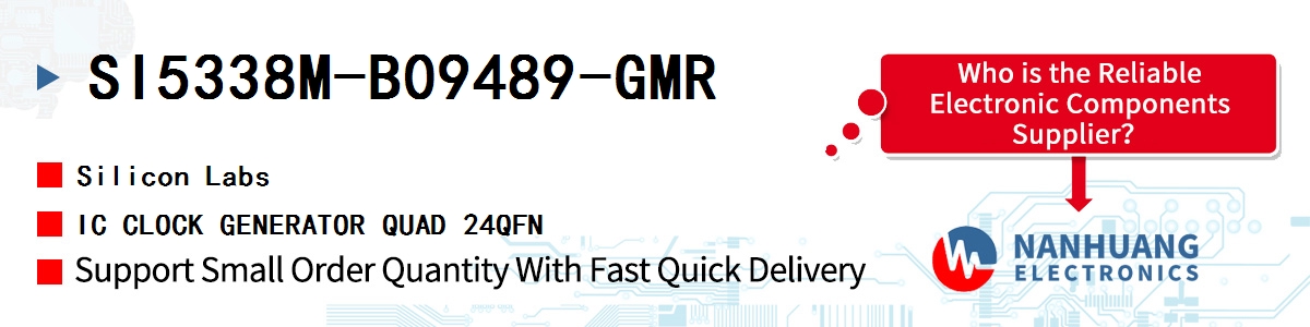 SI5338M-B09489-GMR Silicon Labs IC CLOCK GENERATOR QUAD 24QFN