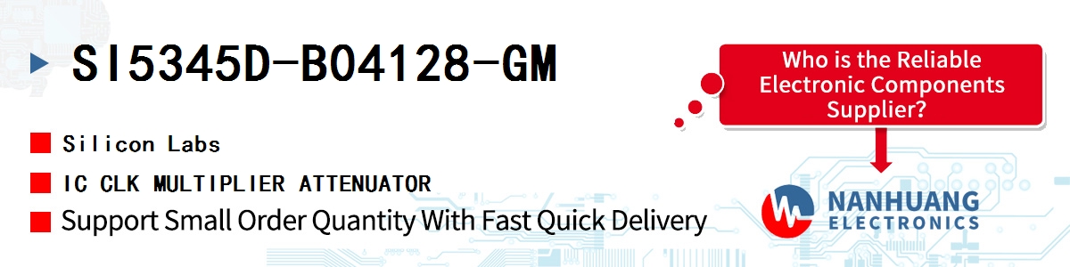 SI5345D-B04128-GM Silicon Labs IC CLK MULTIPLIER ATTENUATOR