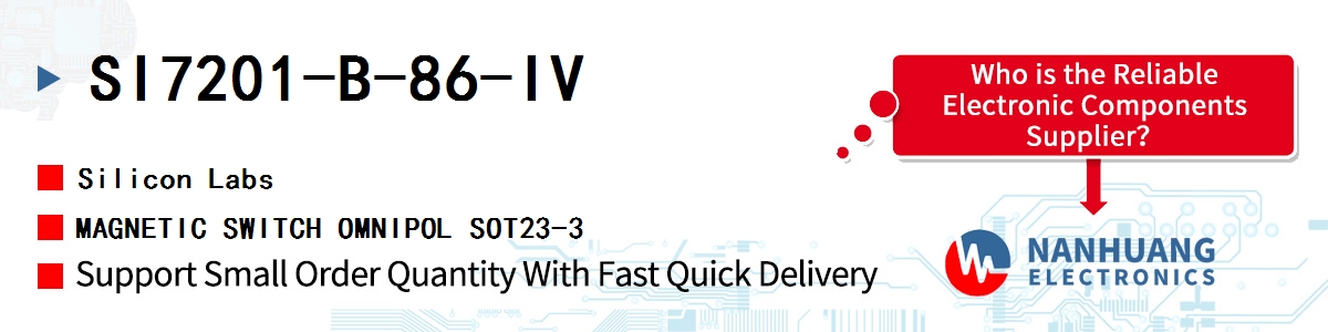SI7201-B-86-IV Silicon Labs MAGNETIC SWITCH OMNIPOL SOT23-3