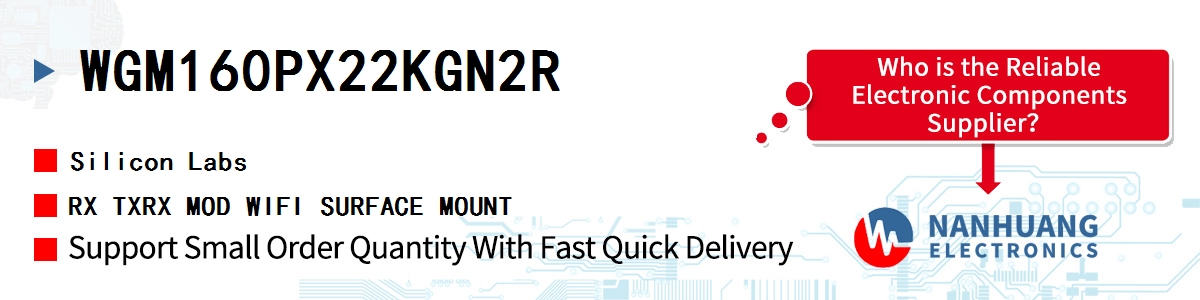 WGM160PX22KGN2R Silicon Labs RX TXRX MOD WIFI SURFACE MOUNT